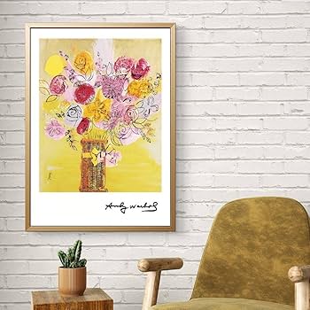 Amazon.co.jp: アンディウォーホル 黄色いお花の絵 各種サイズ